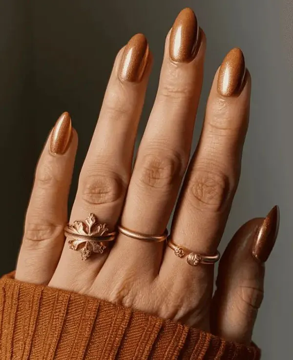 Short autumn nail designs 8