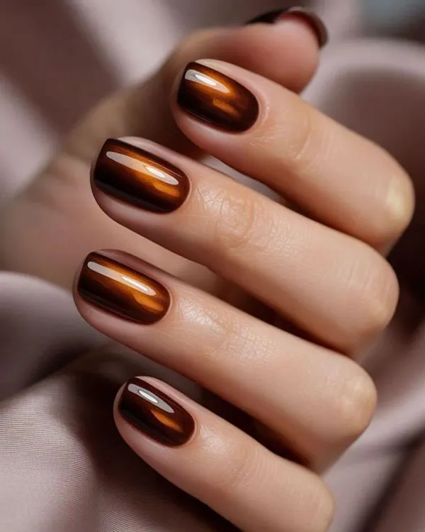 Short autumn nail designs 9