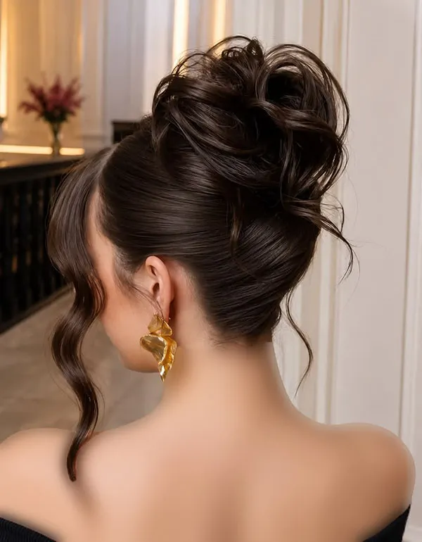 Updo hairstyle for girls 12