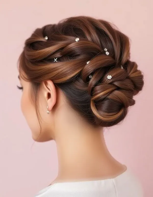 Updo hairstyle for girls 13