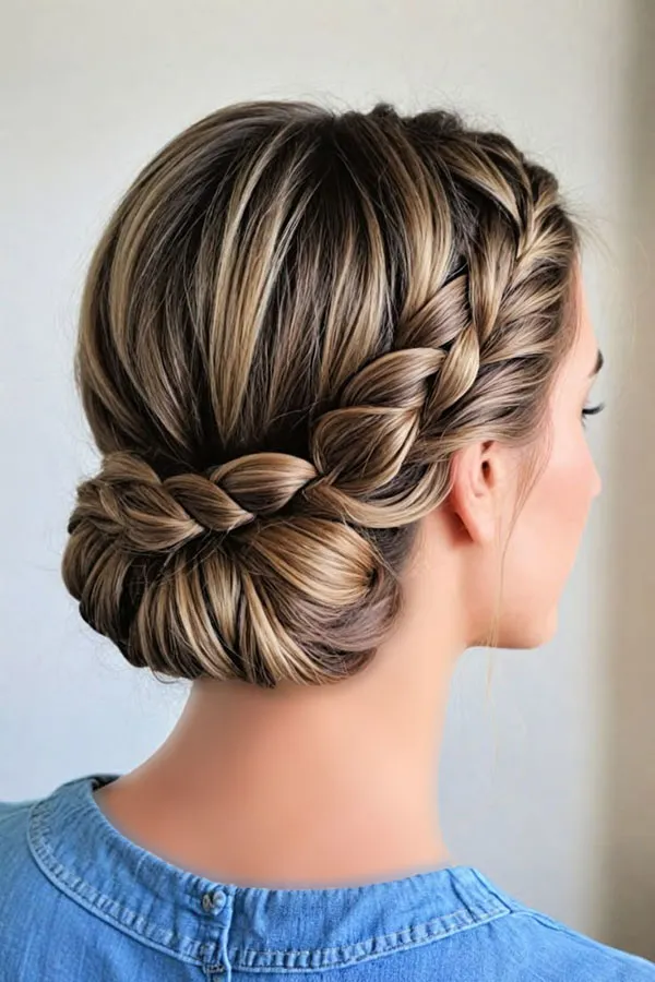 Updo hairstyle for girls 15