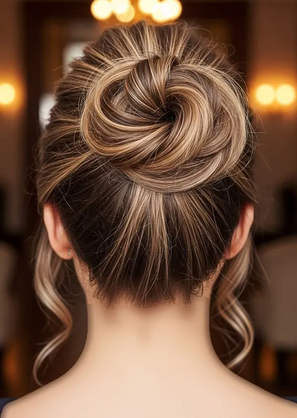 Updo hairstyle for girls 16
