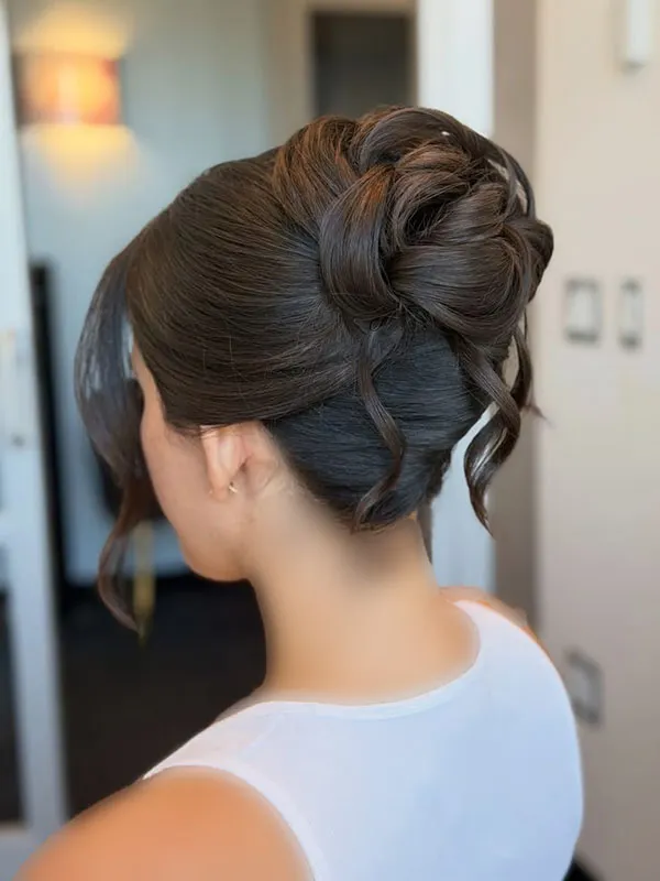 Updo hairstyle for girls 17