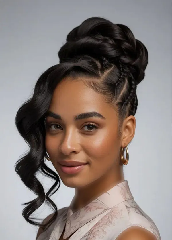 Updo hairstyle for girls 2