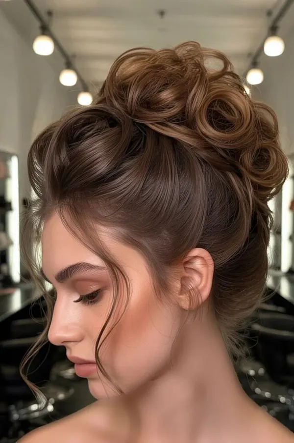 Updo hairstyle for girls 23