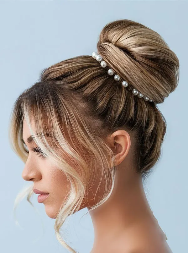 Updo hairstyle for girls 24