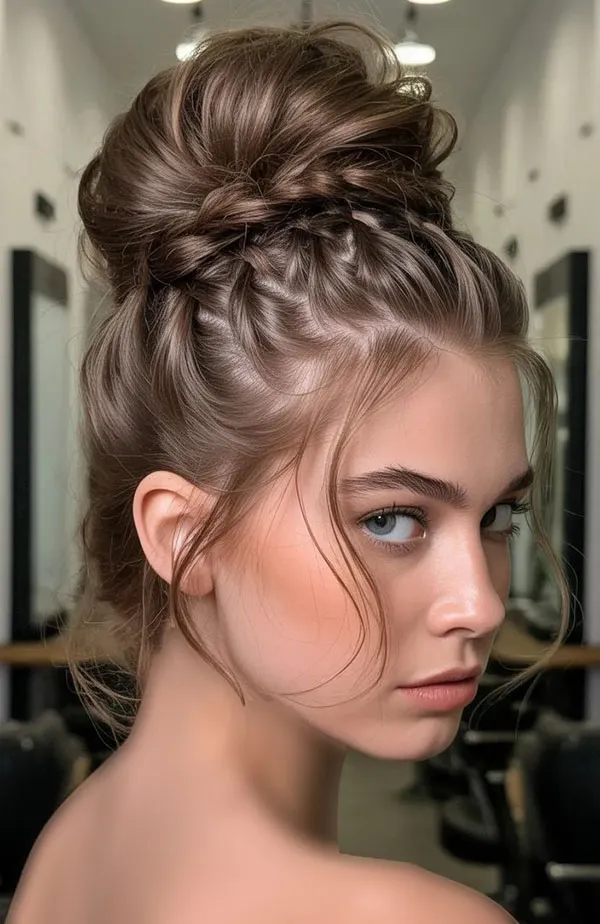 Updo hairstyle for girls 26