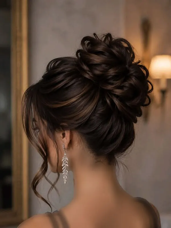 Updo hairstyle for girls 28