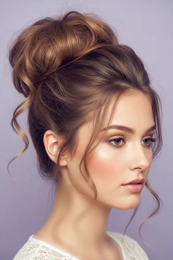 Updo hairstyle for girls 5