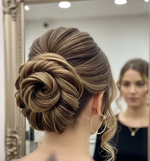 Updo hairstyle for girls 6