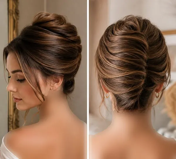 Updo hairstyle for girls 7