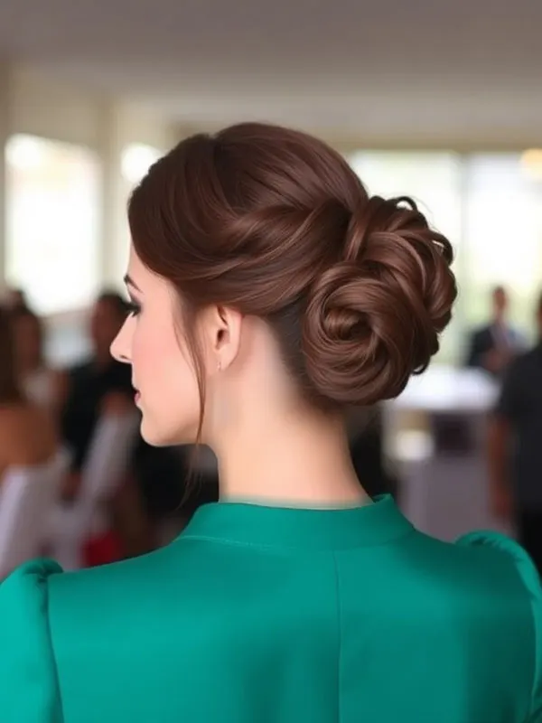 Updo hairstyle for girls 8