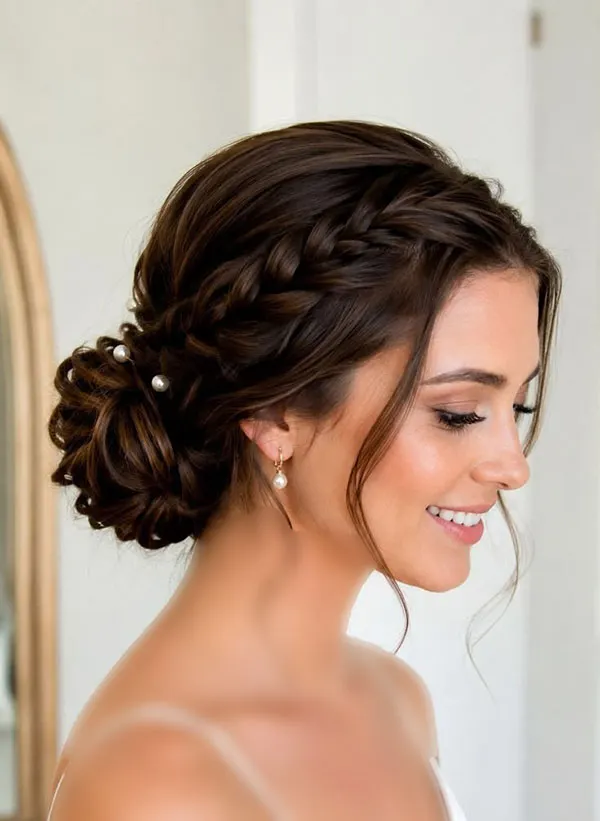 انواع مدل بافت مو برای عروسی رفتن؛ از بافتهای ظریف تا مدلهای خاص مجلسی 2026 6 Braided hairstyles for attending a wedding 1