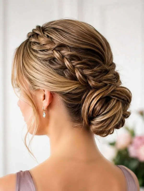 انواع مدل بافت مو برای عروسی رفتن؛ از بافتهای ظریف تا مدلهای خاص مجلسی 2026 15 Braided hairstyles for attending a wedding 12