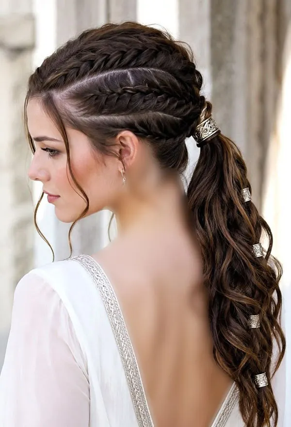 انواع مدل بافت مو برای عروسی رفتن؛ از بافتهای ظریف تا مدلهای خاص مجلسی 2026 16 Braided hairstyles for attending a wedding 13