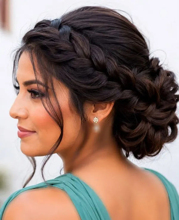 انواع مدل بافت مو برای عروسی رفتن؛ از بافتهای ظریف تا مدلهای خاص مجلسی 2026 26 Braided hairstyles for attending a wedding 20