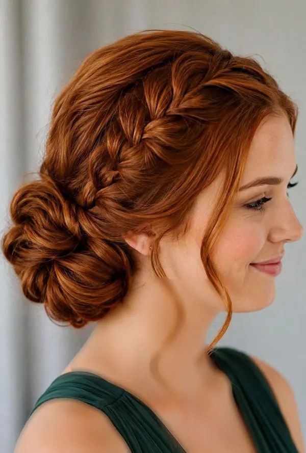 انواع مدل بافت مو برای عروسی رفتن؛ از بافتهای ظریف تا مدلهای خاص مجلسی 2026 30 Braided hairstyles for attending a wedding 24