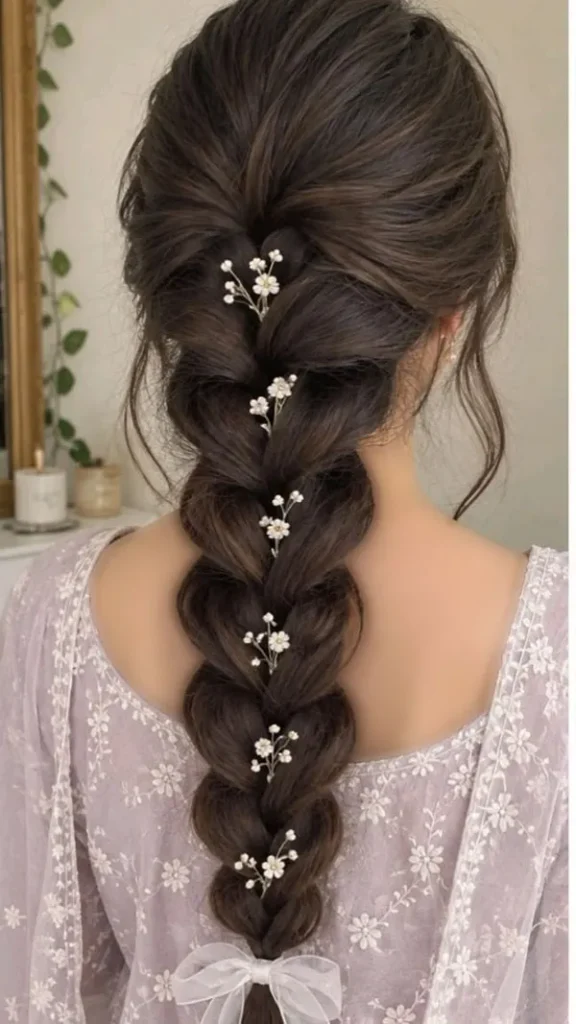 انواع مدل بافت مو برای عروسی رفتن؛ از بافتهای ظریف تا مدلهای خاص مجلسی 2026 31 Braided hairstyles for attending a wedding 25