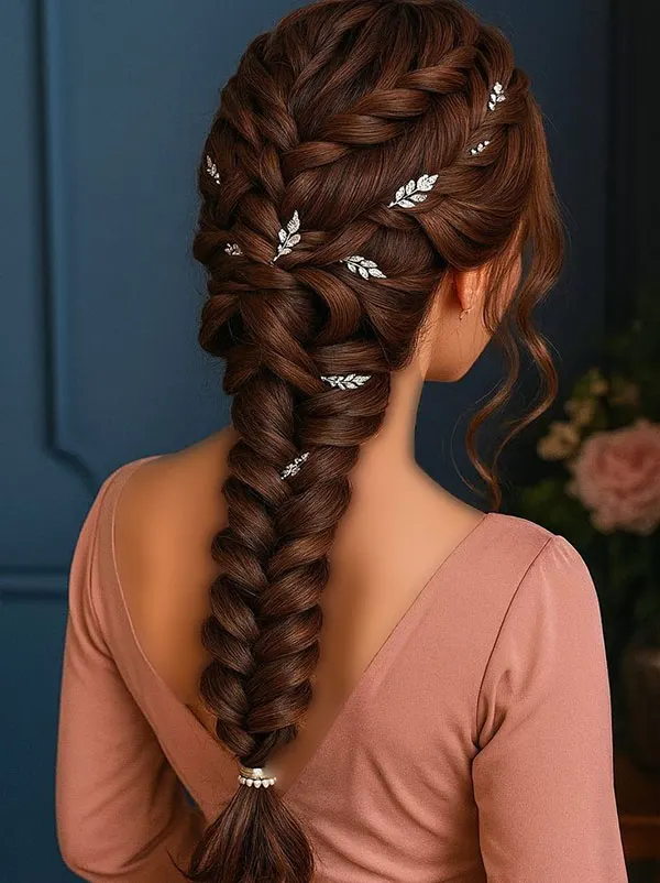 انواع مدل بافت مو برای عروسی رفتن؛ از بافتهای ظریف تا مدلهای خاص مجلسی 2026 12 Braided hairstyles for attending a wedding 9