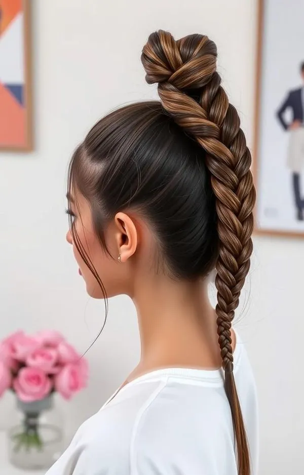 31 مدل بافت مو دم اسبی شیک؛ ایدههای زیبا برای مهمانی و عروسی! 17 Braided ponytail 14