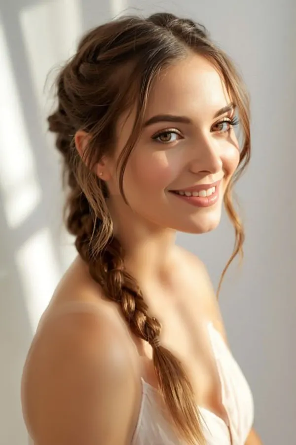 31 مدل بافت مو دم اسبی شیک؛ ایدههای زیبا برای مهمانی و عروسی! 24 Braided ponytail 23