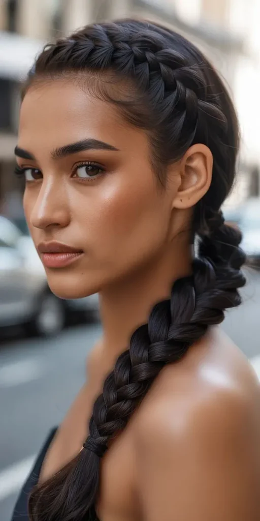 31 مدل بافت مو دم اسبی شیک؛ ایدههای زیبا برای مهمانی و عروسی! 12 Braided ponytail 8