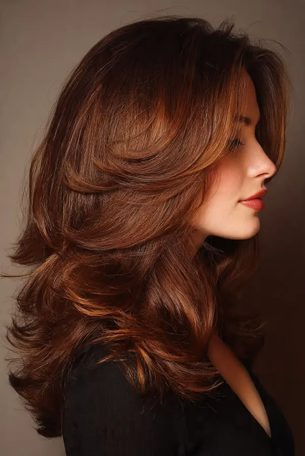 مدل رنگ مو مسی سوخته 2026 ؛ رنگ مویی گرم و متفاوت برای روزهای پاییزی! 15 Burnt copper hair color 11