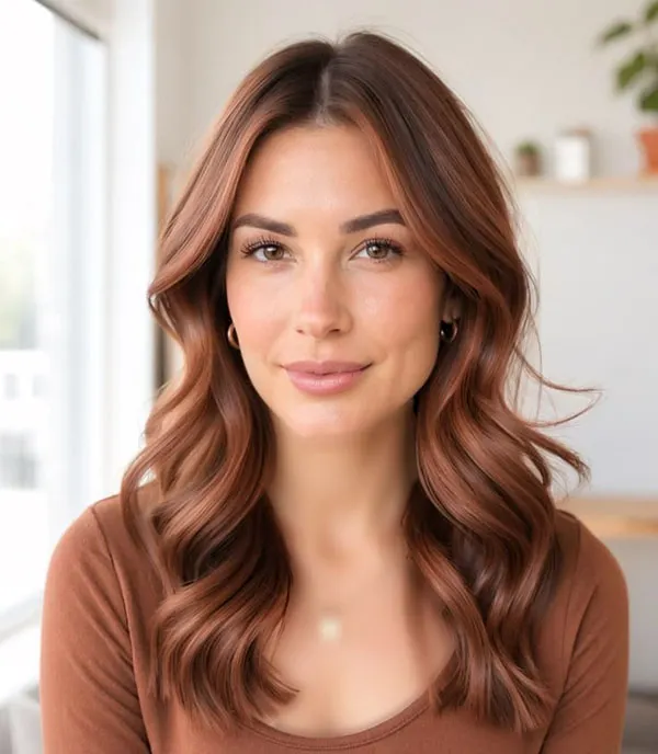 مدل رنگ مو مسی سوخته 2026 ؛ رنگ مویی گرم و متفاوت برای روزهای پاییزی! 24 Burnt copper hair color 19