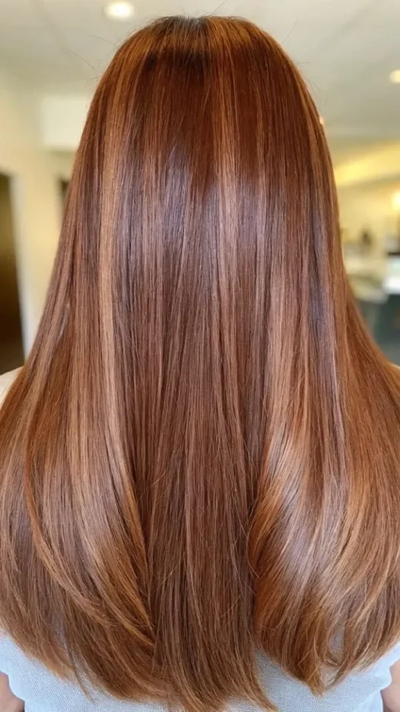 مدل رنگ مو مسی سوخته 2026 ؛ رنگ مویی گرم و متفاوت برای روزهای پاییزی! 4 Burnt copper hair color 2