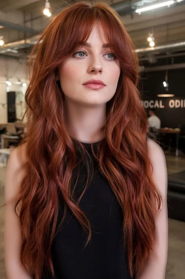 مدل رنگ مو مسی سوخته 2026 ؛ رنگ مویی گرم و متفاوت برای روزهای پاییزی! 25 Burnt copper hair color 20