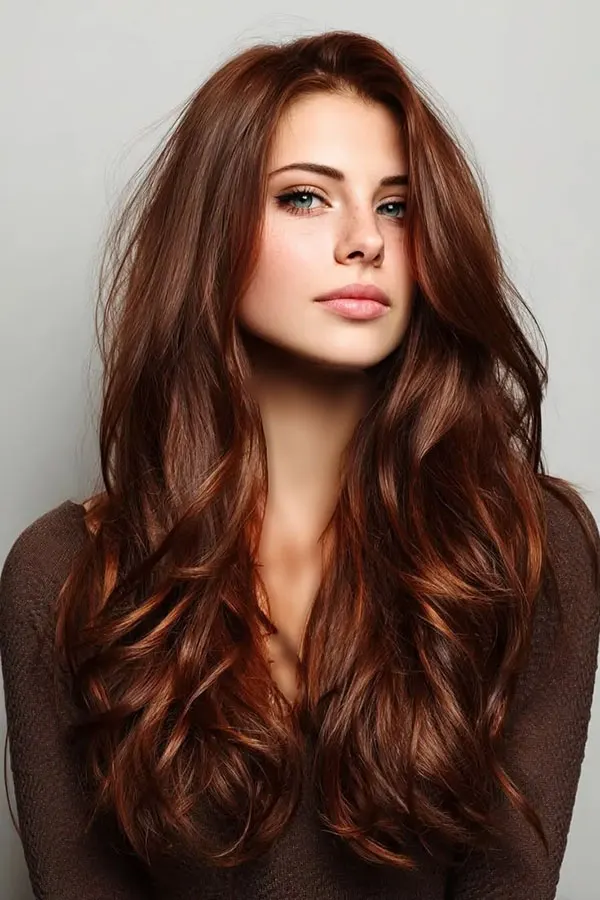 مدل رنگ مو مسی سوخته 2026 ؛ رنگ مویی گرم و متفاوت برای روزهای پاییزی! 31 Burnt copper hair color 26
