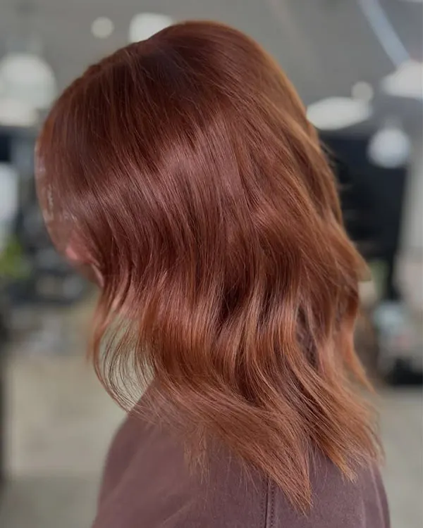 مدل رنگ مو مسی سوخته 2026 ؛ رنگ مویی گرم و متفاوت برای روزهای پاییزی! 34 Burnt copper hair color 29