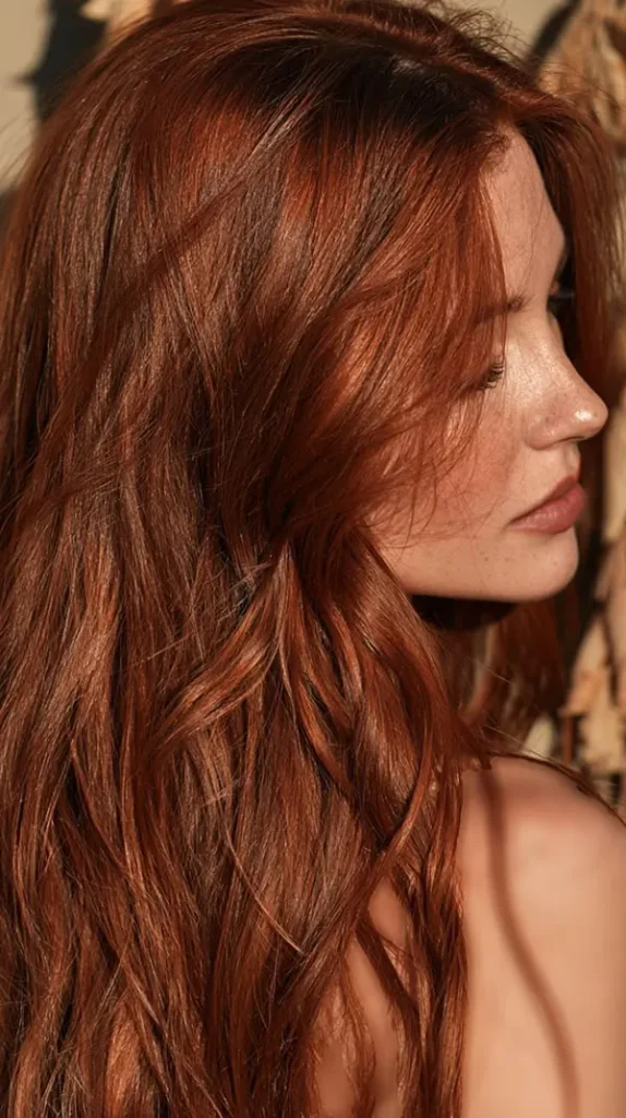 مدل رنگ مو مسی سوخته 2026 ؛ رنگ مویی گرم و متفاوت برای روزهای پاییزی! 32 Burnt copper hair color 30