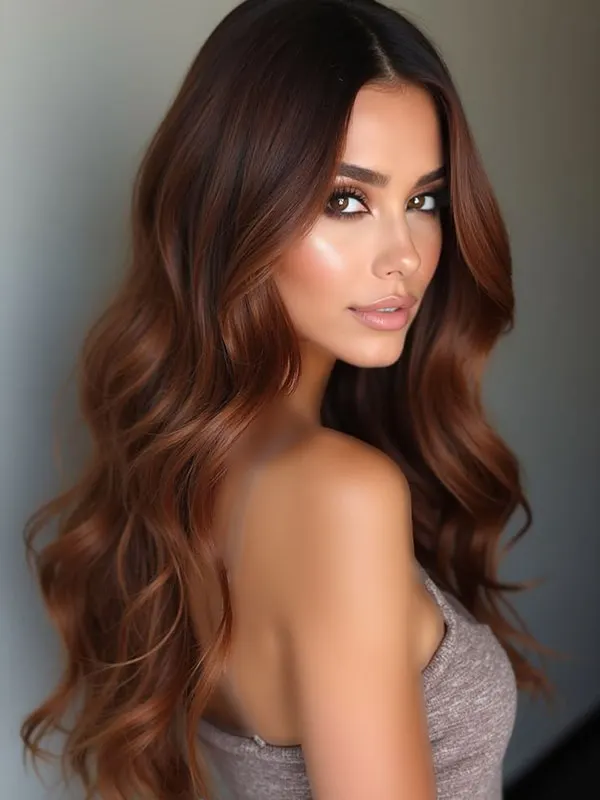 مدل رنگ مو مسی سوخته 2026 ؛ رنگ مویی گرم و متفاوت برای روزهای پاییزی! 8 Burnt copper hair color 31