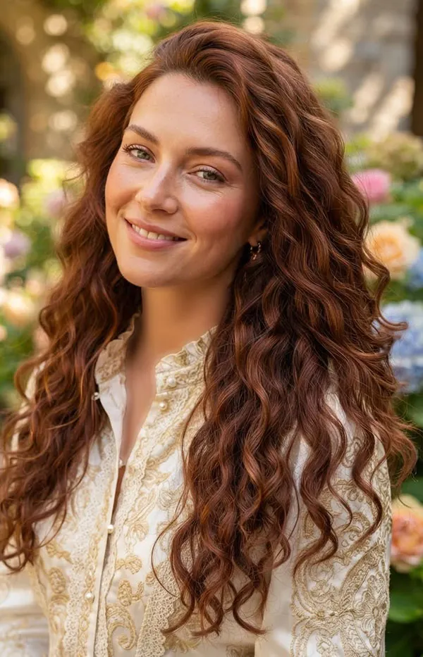 مدل رنگ مو مسی سوخته 2026 ؛ رنگ مویی گرم و متفاوت برای روزهای پاییزی! 9 Burnt copper hair color 5