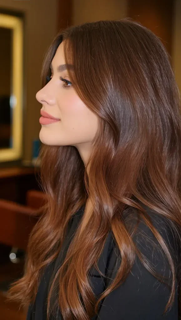 مدل رنگ مو مسی سوخته 2026 ؛ رنگ مویی گرم و متفاوت برای روزهای پاییزی! 11 Burnt copper hair color 7