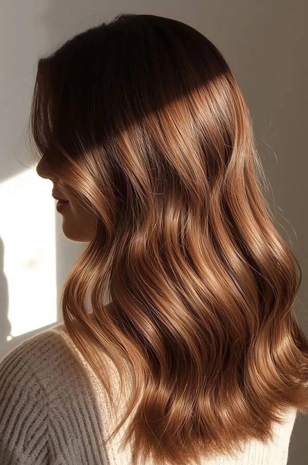 رنگ مو بلوطی پاییز؛ این مدلهای گرم و براق برای پاییز 1405دیدنیاند 14 Chestnut hair color 13