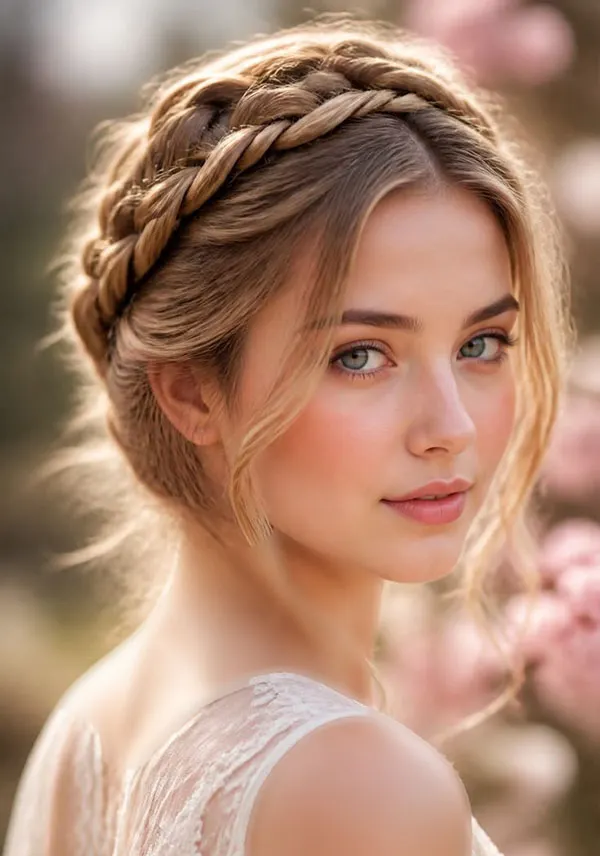 33 مدل بافت مو تاجی؛ زیباترین مدلهای جدید و ترند! 16 Crown braid hairstyle 15