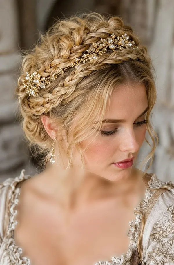 33 مدل بافت مو تاجی؛ زیباترین مدلهای جدید و ترند! 25 Crown braid hairstyle 23