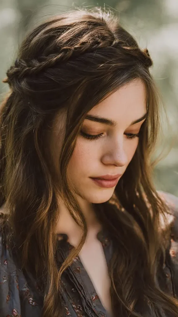 33 مدل بافت مو تاجی؛ زیباترین مدلهای جدید و ترند! 28 Crown braid hairstyle 24