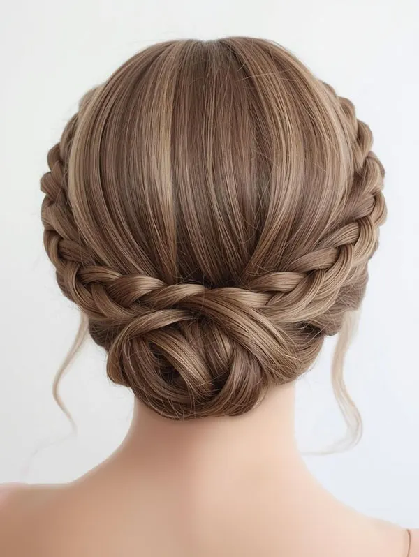33 مدل بافت مو تاجی؛ زیباترین مدلهای جدید و ترند! 34 Crown braid hairstyle 31