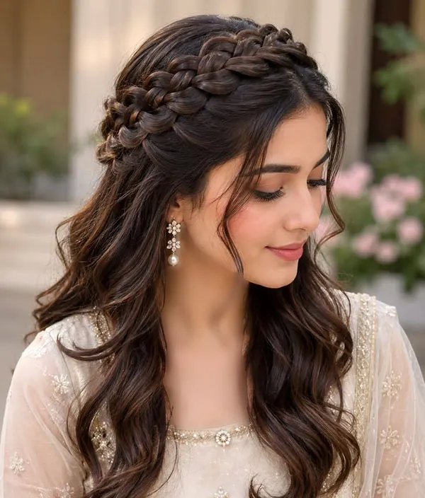 33 مدل بافت مو تاجی؛ زیباترین مدلهای جدید و ترند! 9 Crown braid hairstyle 8