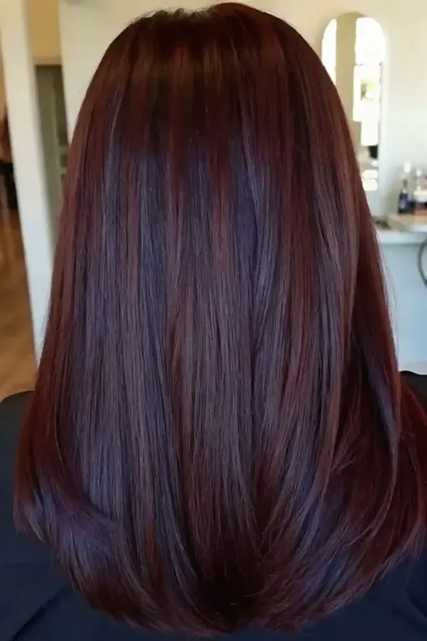 Dark cherry red hair color 12