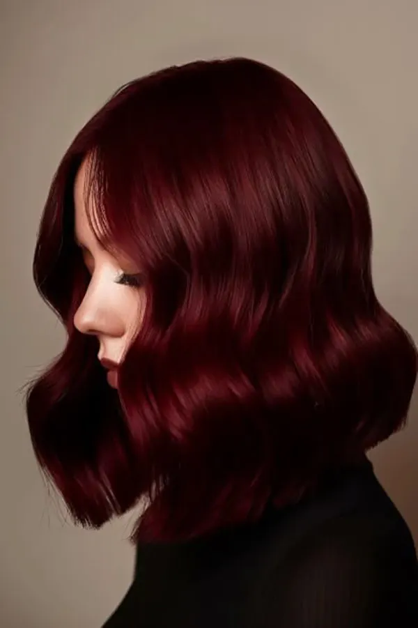 Dark cherry red hair color 13