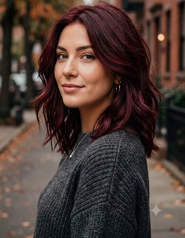 Dark cherry red hair color 20