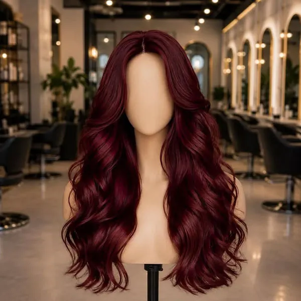 Dark cherry red hair color 21