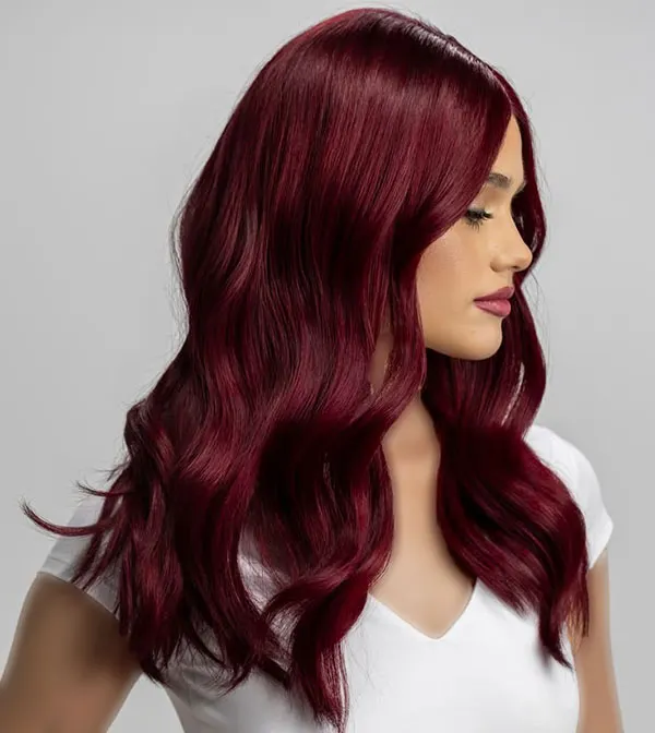 Dark cherry red hair color 22