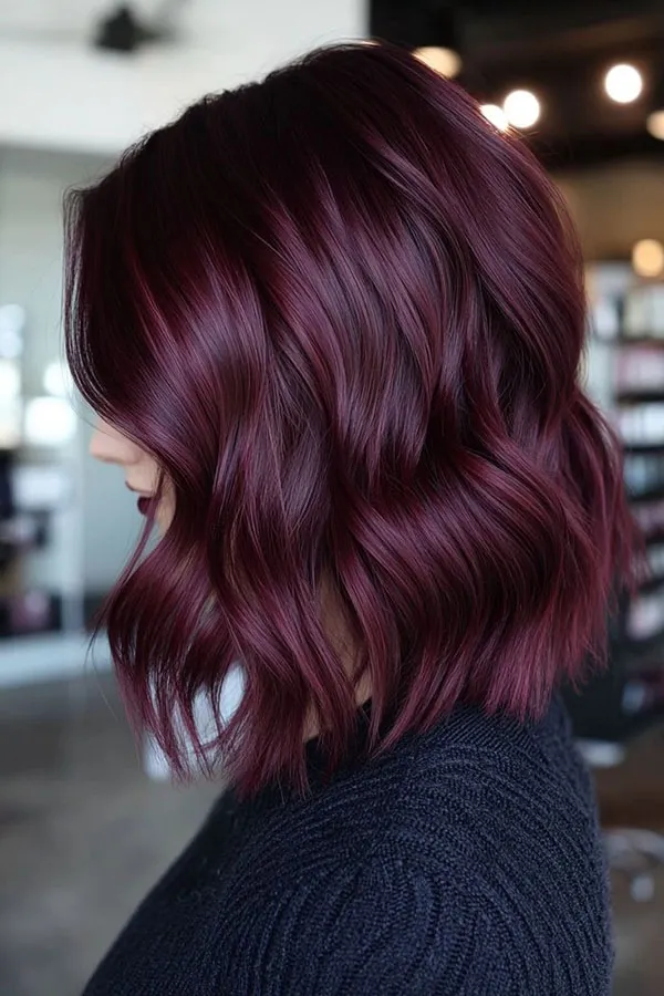 Dark cherry red hair color 23
