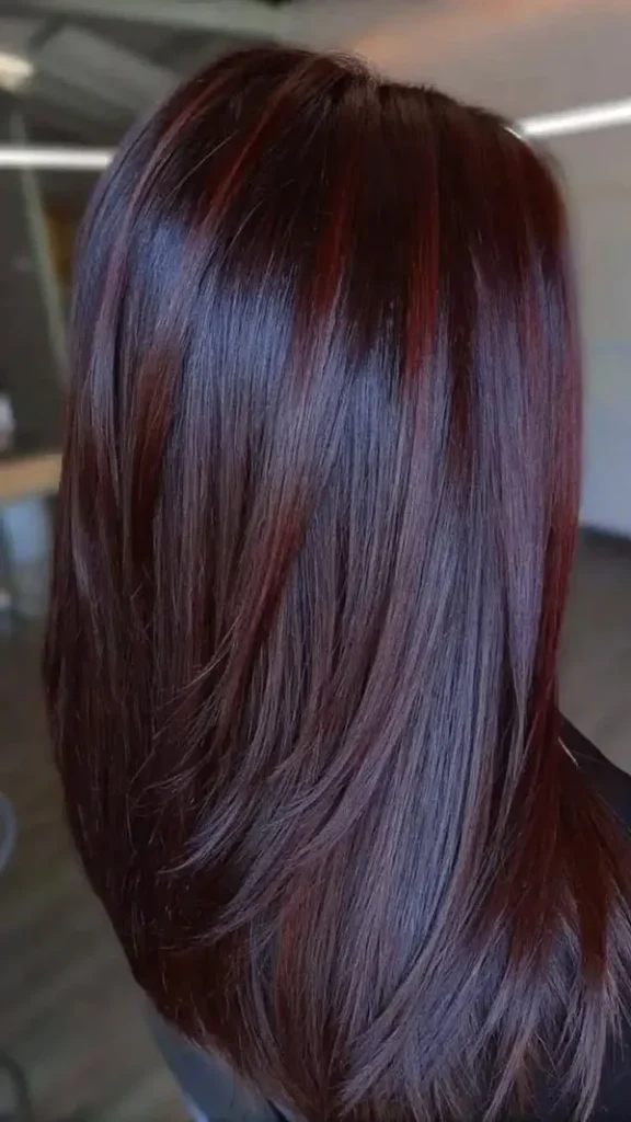 Dark cherry red hair color 27