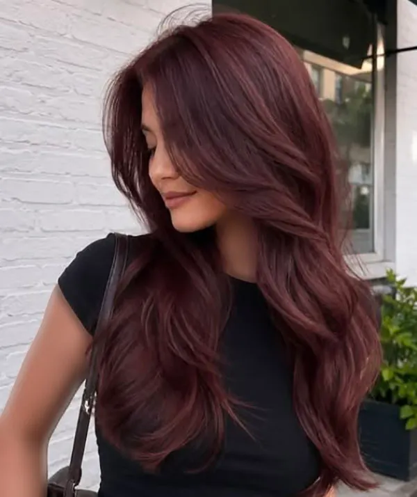 Dark cherry red hair color 30